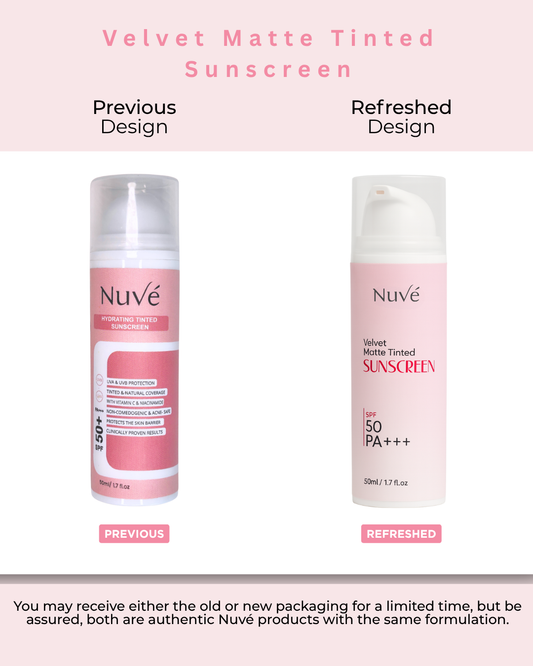 VELVET MATTE TINTED SUNSCREEN WITH SPF 50+ PA+++