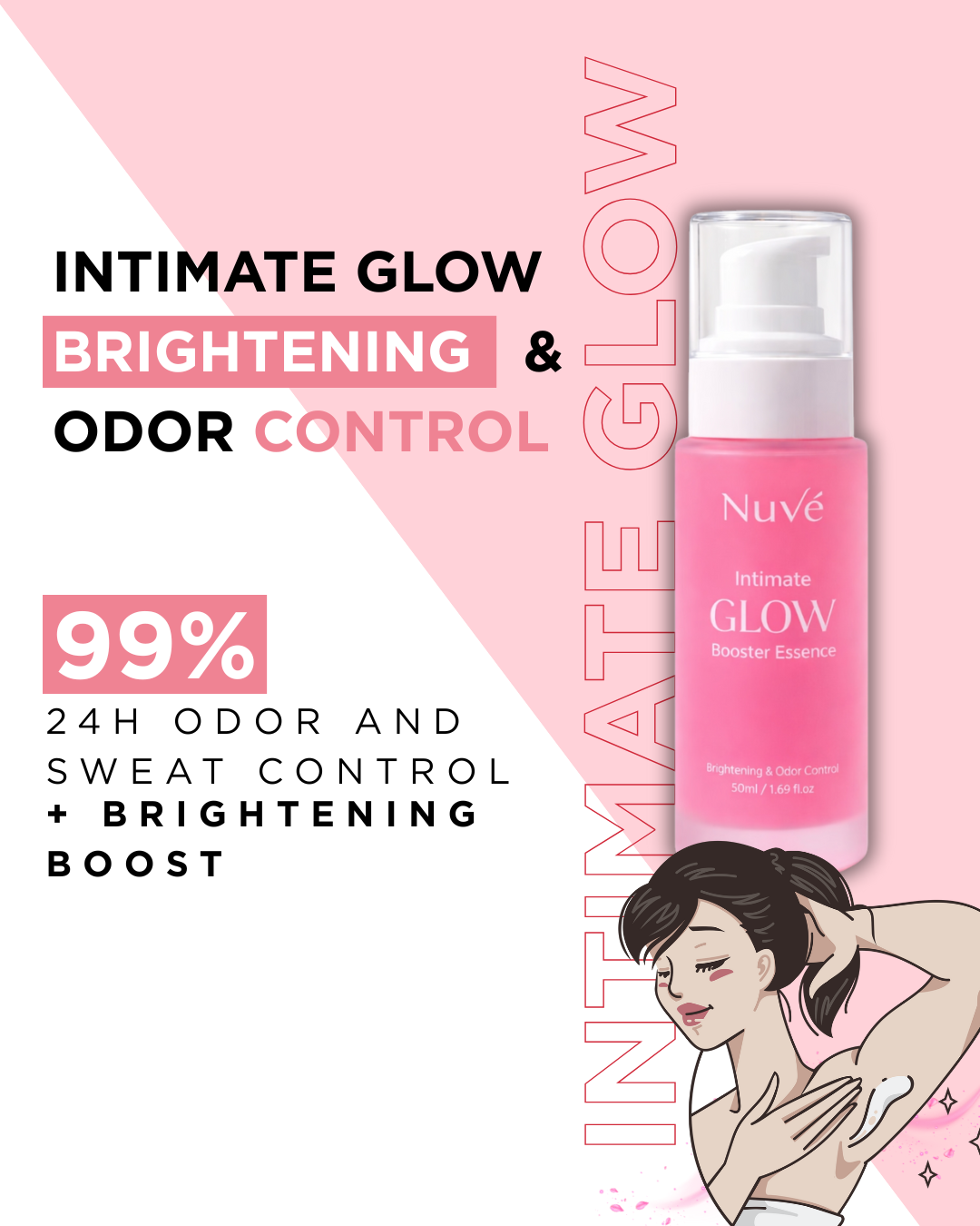 INTIMATE GLOW BOOSTER ESSENCE - Underarm Brightening & Odor Control