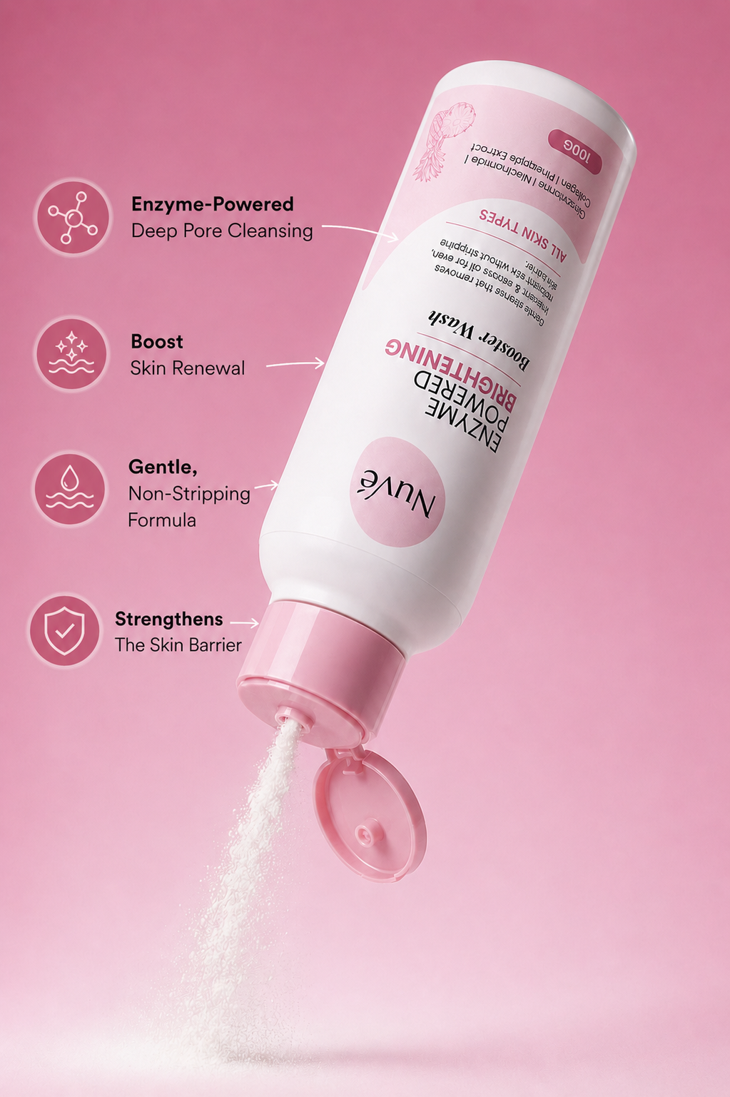 ENZYME POWERED BRIGHTENING BOOSTER WASH