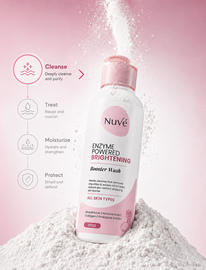 ENZYME POWERED BRIGHTENING BOOSTER WASH