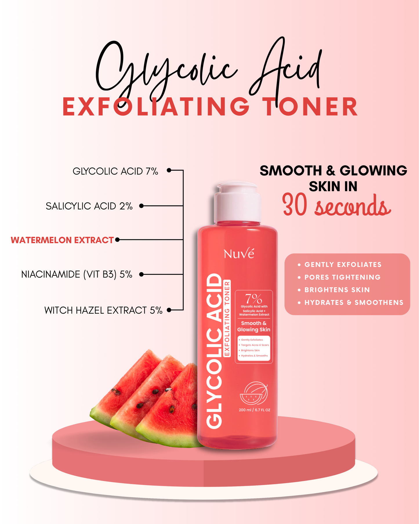 GLYCOLIC ACID EXFOLIATING TONER