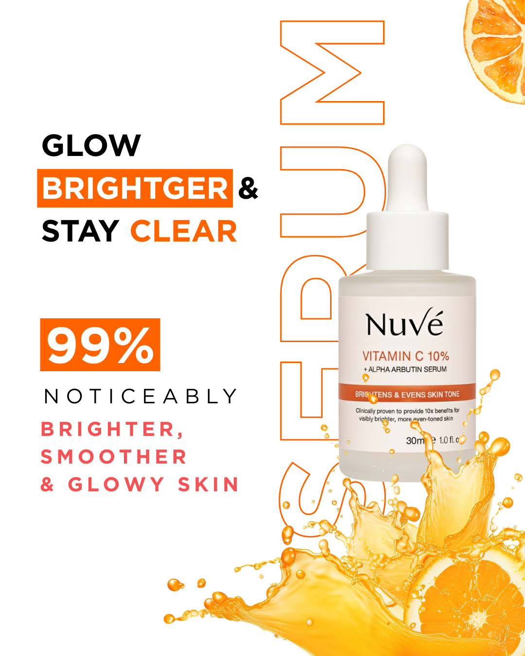 BRIGHTENING SERUM - Vitamin C + Alpha arbutin