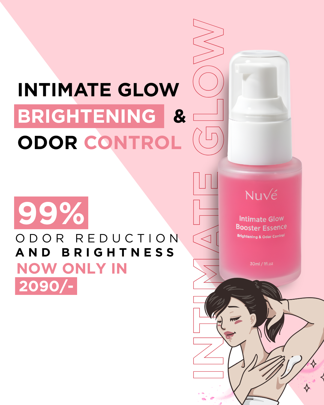 INTIMATE GLOW BOOSTER ESSENCE - Underarm Brightening & Odor Control